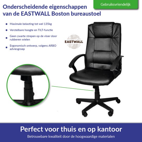 EYZO 70 x 100 cm stoelmat voor vloerbedekking, bureaustoel