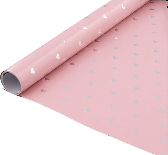 Zich voorstellen Trein Arbeid Kaftpapier Met Print - 1.4 m² - Roze - 300 x 46.5 cm | bol.com
