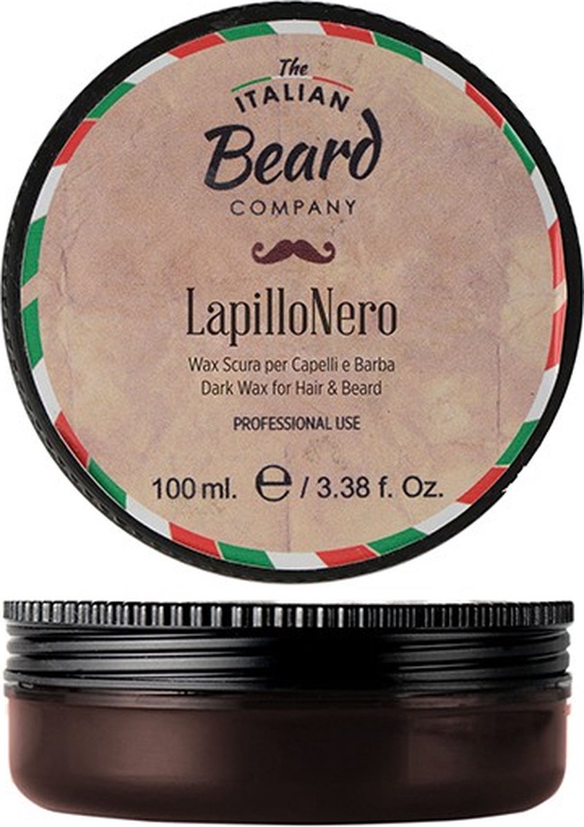 Dark wax Lapillo Nero The Italian beard company