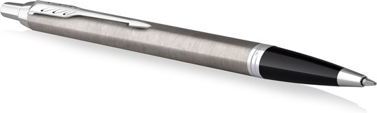 Parker IM-balpen | Roestvrij staal met chromen afwerking | Medium punt met blauwe inktnavulling | met Geschenkdoos