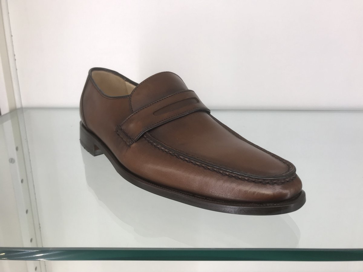 Ambiorix Franco Bulgaro - Bruin leren - Loafers / Instappers - Maat 39 - Heren schoenen