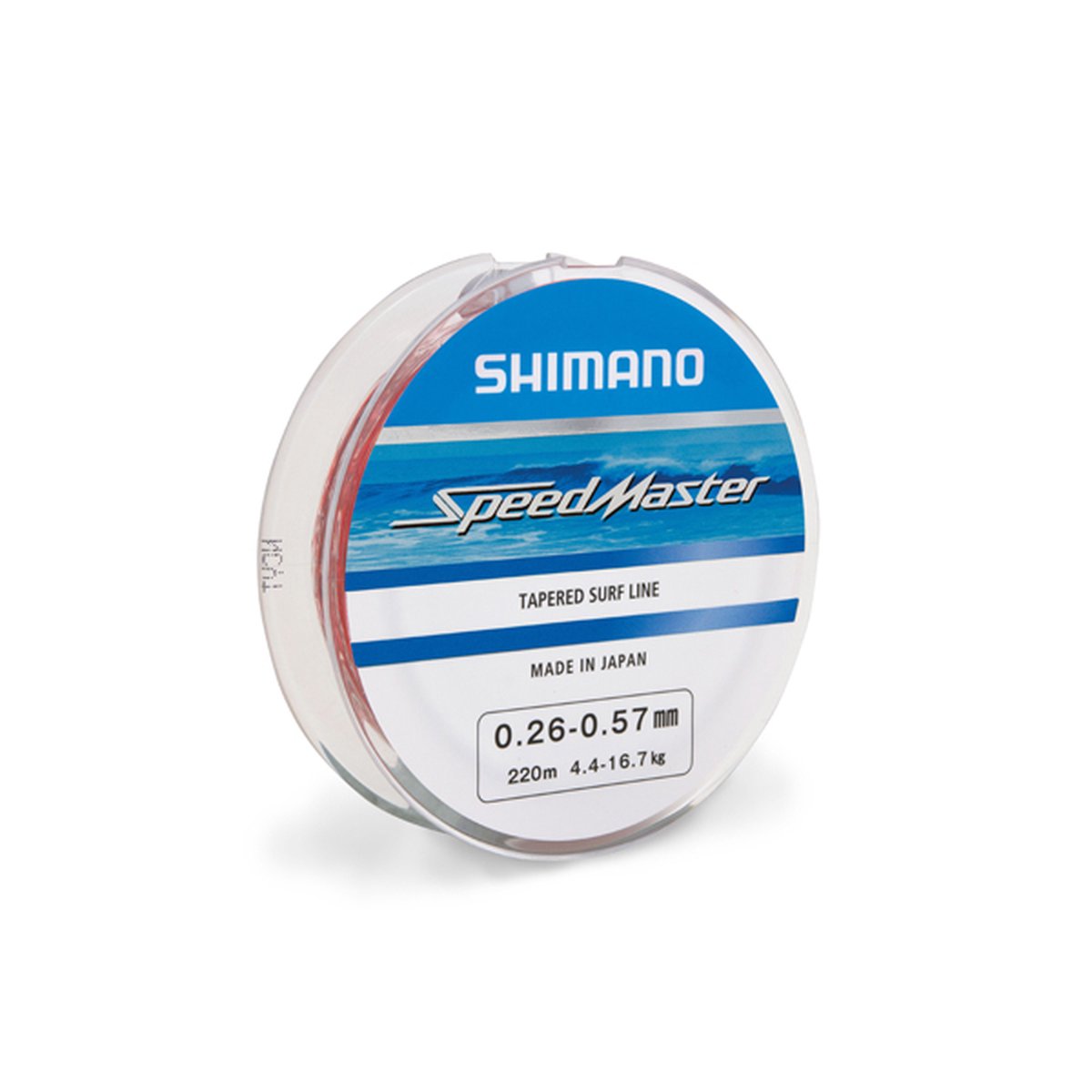 Shimano speedmaster tapered surf line 220m, 0.23-0.57mm