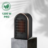 Oneiro's PRO™ elektrische ventilator kachel ZWART 800W/1200W - 18 x 17 x 10 - ventilator kachel - elektrische verwarming - kachel - winter - eco