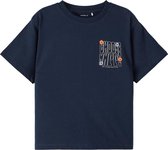 Name it t-shirt meisjes - blauw - NKFtalilone - maat 122/128