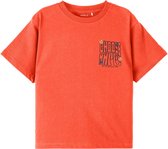 Name it t-shirt meisjes - oranje - NKFtalilone - maat 116