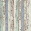 VERWEERD SLOOPHOUT BEHANG | Industrieel - wit bruin blauw mint - A.S. Création Elements
