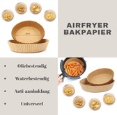 Airfryer Bakpapier - Airfryer Accessoires - Wegwerp Bakpapier - 50 Stuks - Ø 20 CM - Geschikt voor airfryer XL en XXL, oven en magnetron