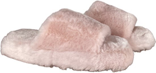 Arket Faux Fur Sloffen Licht Roze Maat 36