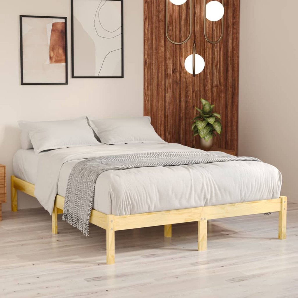 Prolenta Premium - Bedframe massief grenenhout 140x200 cm