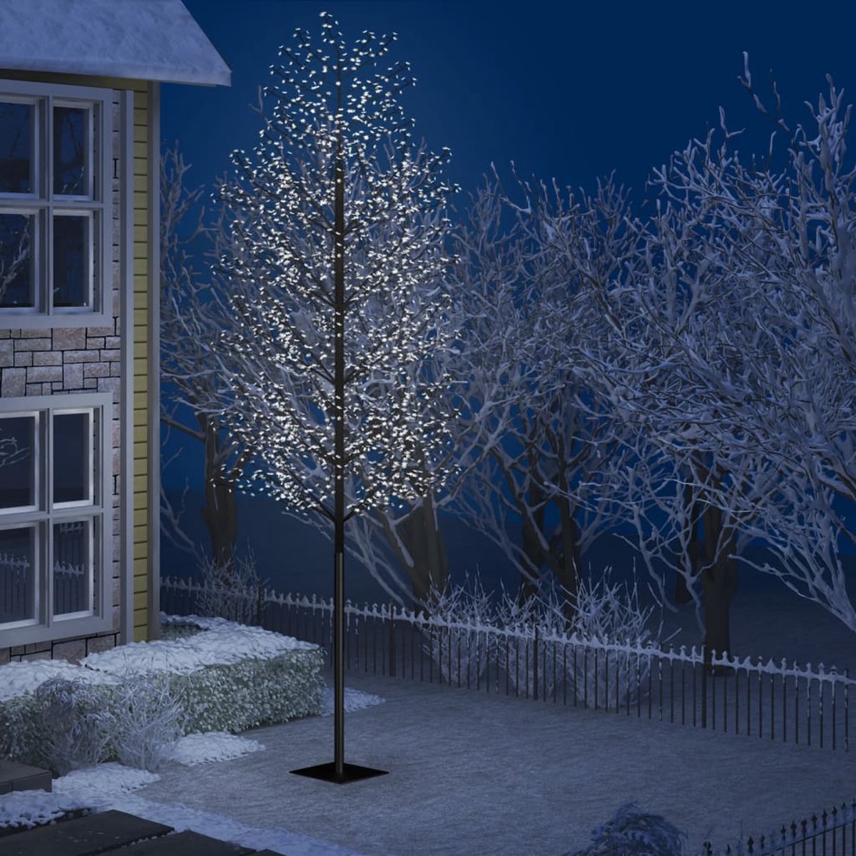 Prolenta Premium - Kerstboom 2000 LED's koudwit licht kersenbloesem 500 cm
