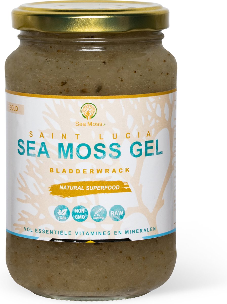 Goedkoopste Sea Moss® - St. Lucia Sea Moss Gel Gold Bladderwrack