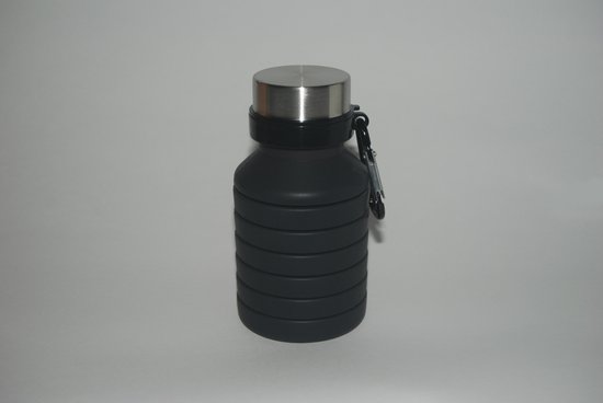 Drinkfles 500 ml, RVS, Zwart - Zoku | Sport | 0815706023082