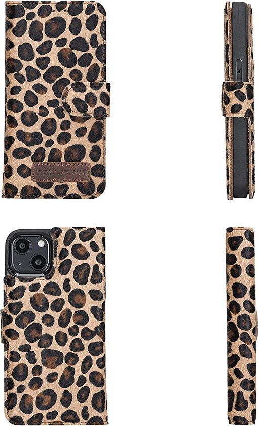 PORTER RILEY - Lederen hoesje compatibel met iPhone 15. Premium echt