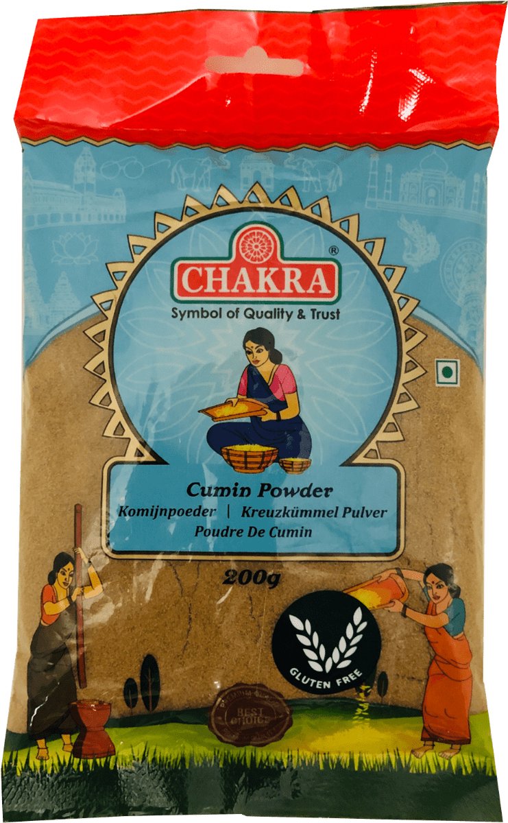 Goedkoopste Chakra - Komijnpoeder - Cumin Powder - 3x 200 g