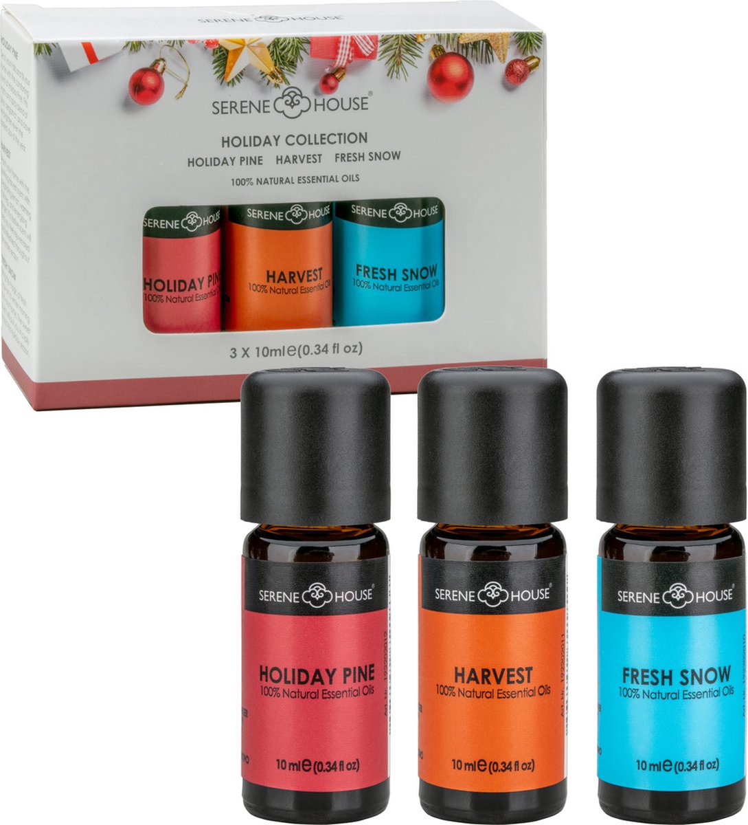 Goedkoopste Serene House Essential oil Holiday Collection (3pcs