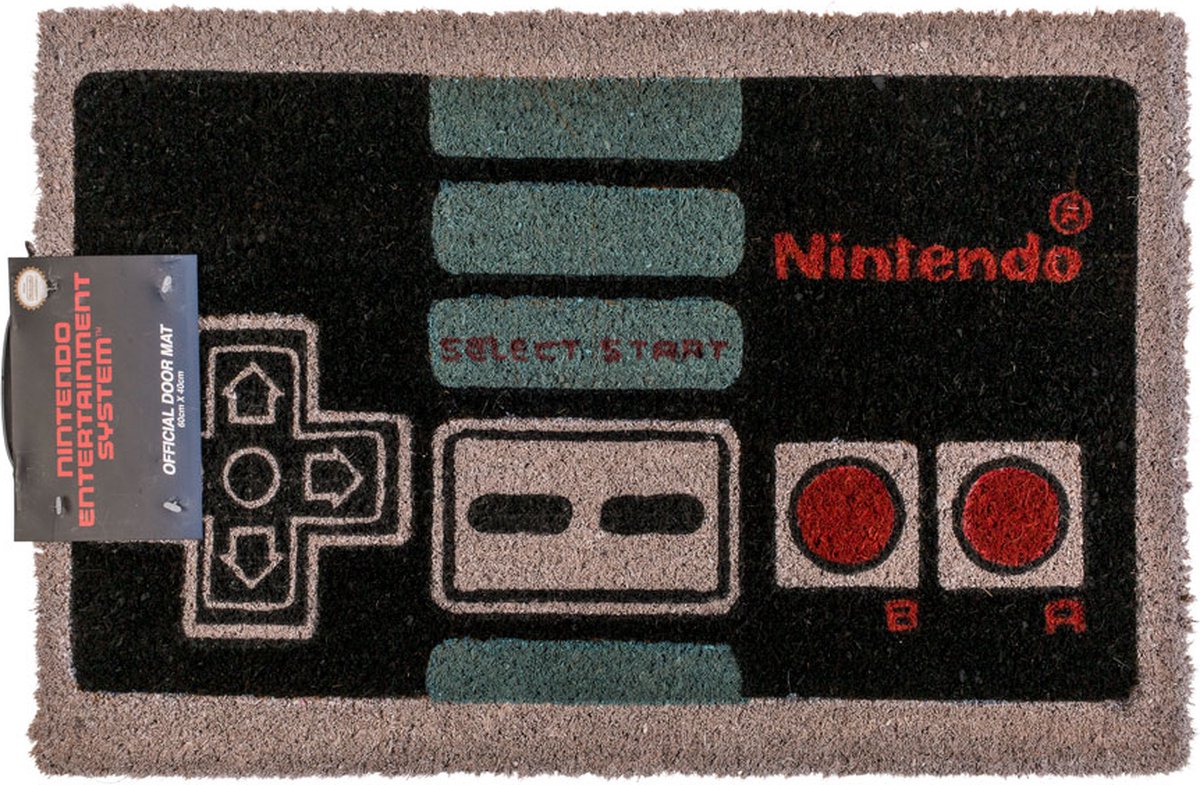 Deurmat - Entreemat - Nintendo - NES Controller - 60x40 cm - Official Doormat - Cadeau tip - Kerst tip - Geschenk