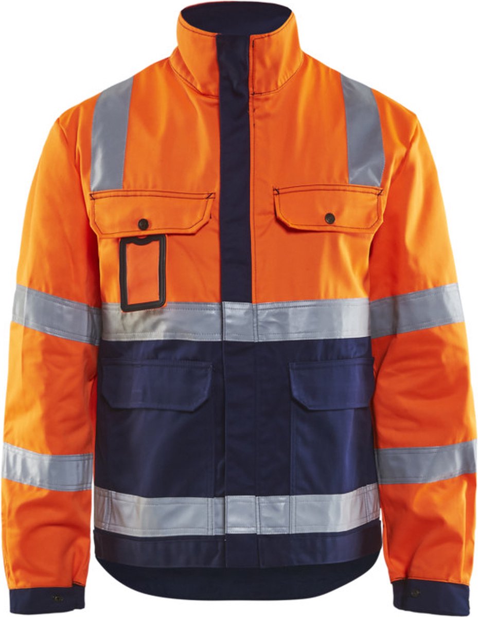Blaklader Jack, ongevoerd High Vis 4023-1804 - High Vis Oranje/Marineblauw - 6XL