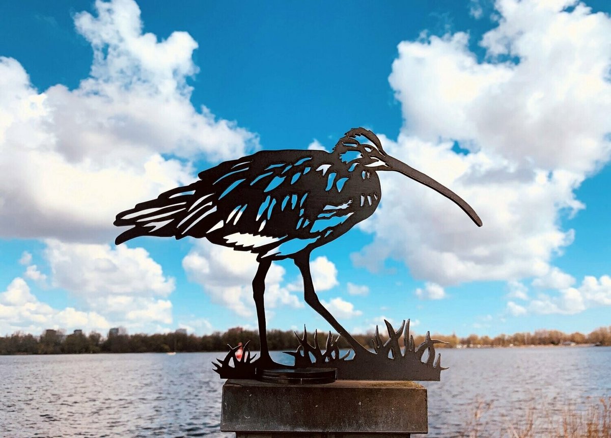 Birdwise metalen vogel Wulp