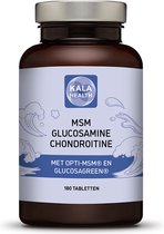 MSMGC - 180 Tabletten - MSM met toevoeging van Glucosamine en Chondroitine - Kala Health