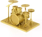 3D Metaal Model - modelbouw - drumset gold