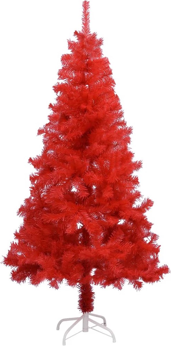 Prolenta Premium - Kunstkerstboom met standaard 150 cm PVC rood