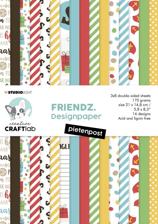 Foto: Studio light friendz paper pad ccl fr pp77 pietenpost