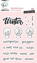 Studio Light Essentials Clear Stamp Kerst & Winter Groetjes NL