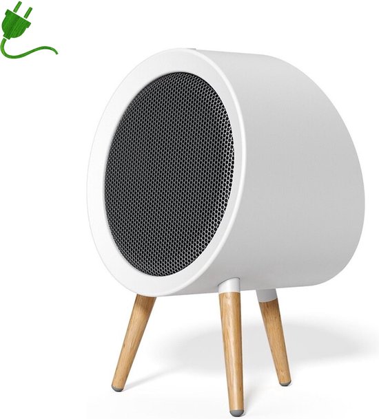 GAIATOP Elektrische Kachel - Elektrische Ventilator Kachel - Kachel - Energiezuinig - 3 Warmtestanden - Bescherming Tegen Oververhitting - 2 Seconden Opwarmtijd - 1000W - Wit