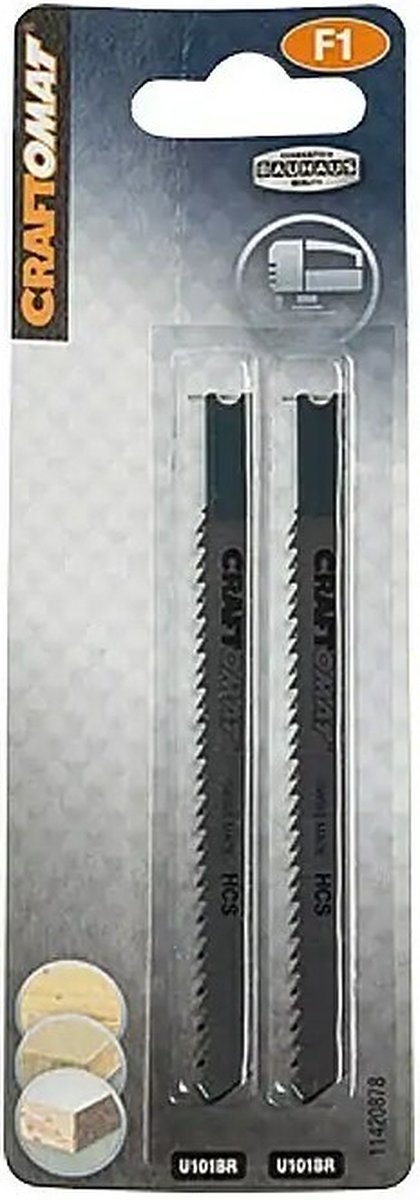 CRAFTOMAT decoupeerzaagblad U 101 BR - Hardhout, Laminaat en Kunststof - U schacht - 2 stuks