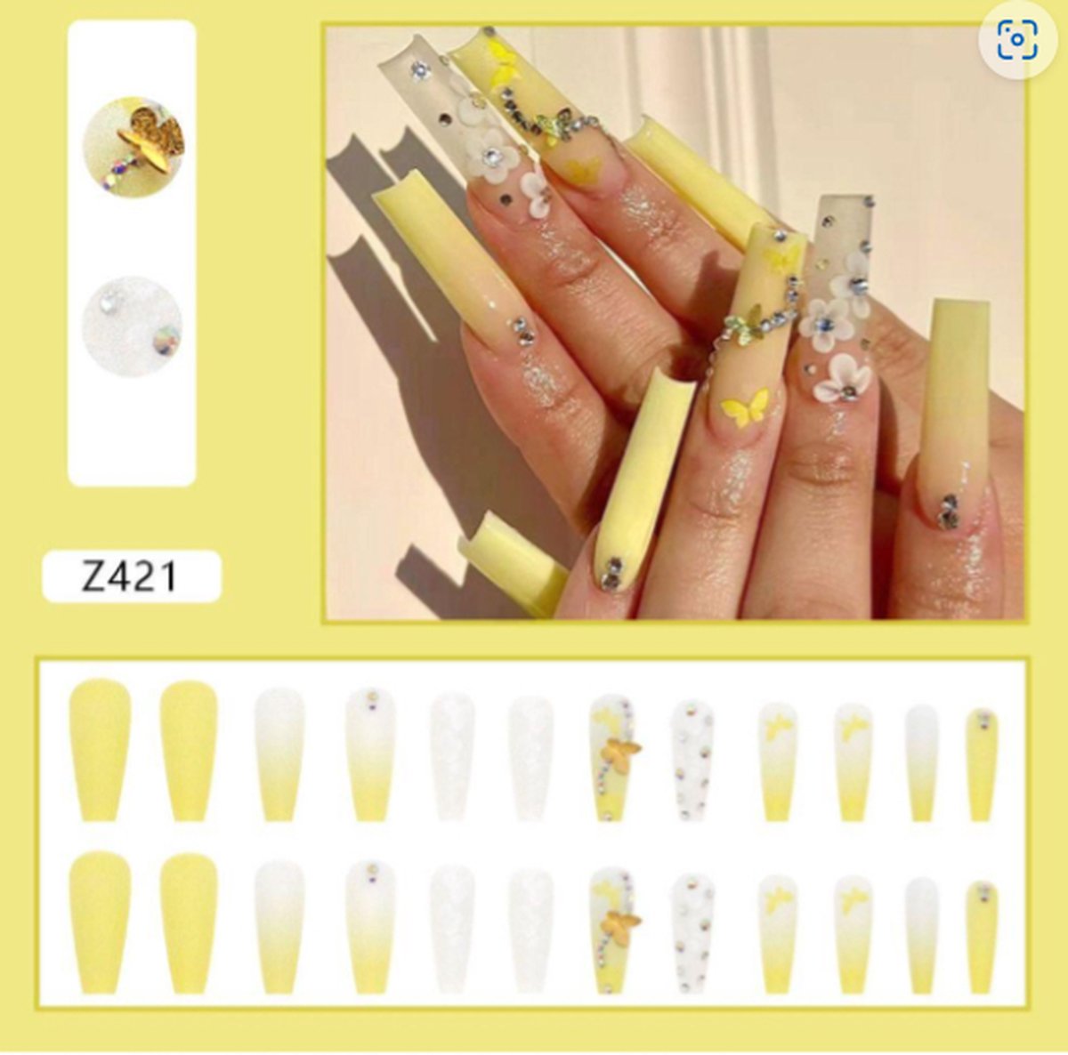 Dazori-plaknagels-kunstnagels-press on-nep nagels-24tips-z421