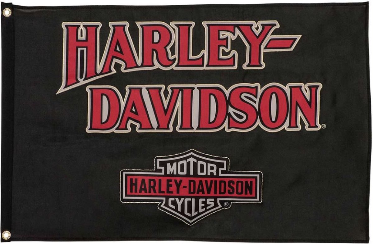 Harley-Davidson Nostalgic Bar & Shield Vlag - Small
