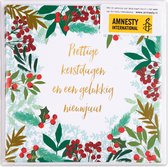 3 Pakjes kerstkaarten Amnesty Kerst  Deco krans,  8-delig