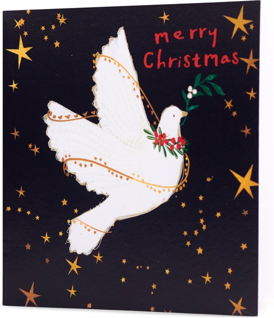 Amnesty International 3 Pakjes kerstkaarten Duif 8delig bol