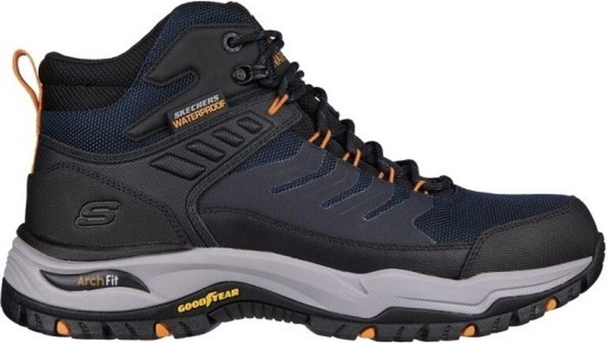 Skechers Outdoor Wandelschoen Arch Fit 204634 NVBK Dawson Zwart Blauw Waterproof - 45½