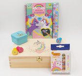 Coffret cadeau licorne - coffret bricolage - totum - bricolage - boite à  dessin bois 