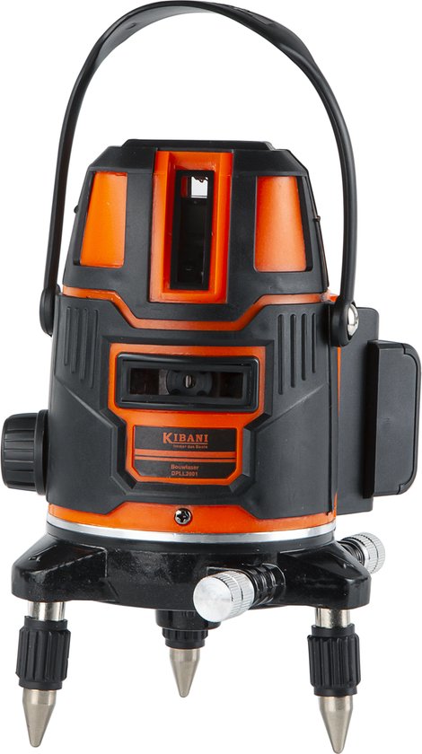 Kibani Losse Kruislijnlaser - Bouwlaser Zelfnivellerend - Kruislijnlaser Zelfnivellerend - Kruislaser - Rotatielaser - Laserwaterpas - Lijnlaser - Oplaadbare Accu - Groen - met Opberg Box