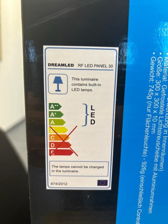 tectake® LED-paneel - LED Paneel Systeemplafond - Ultradun, Warmwit