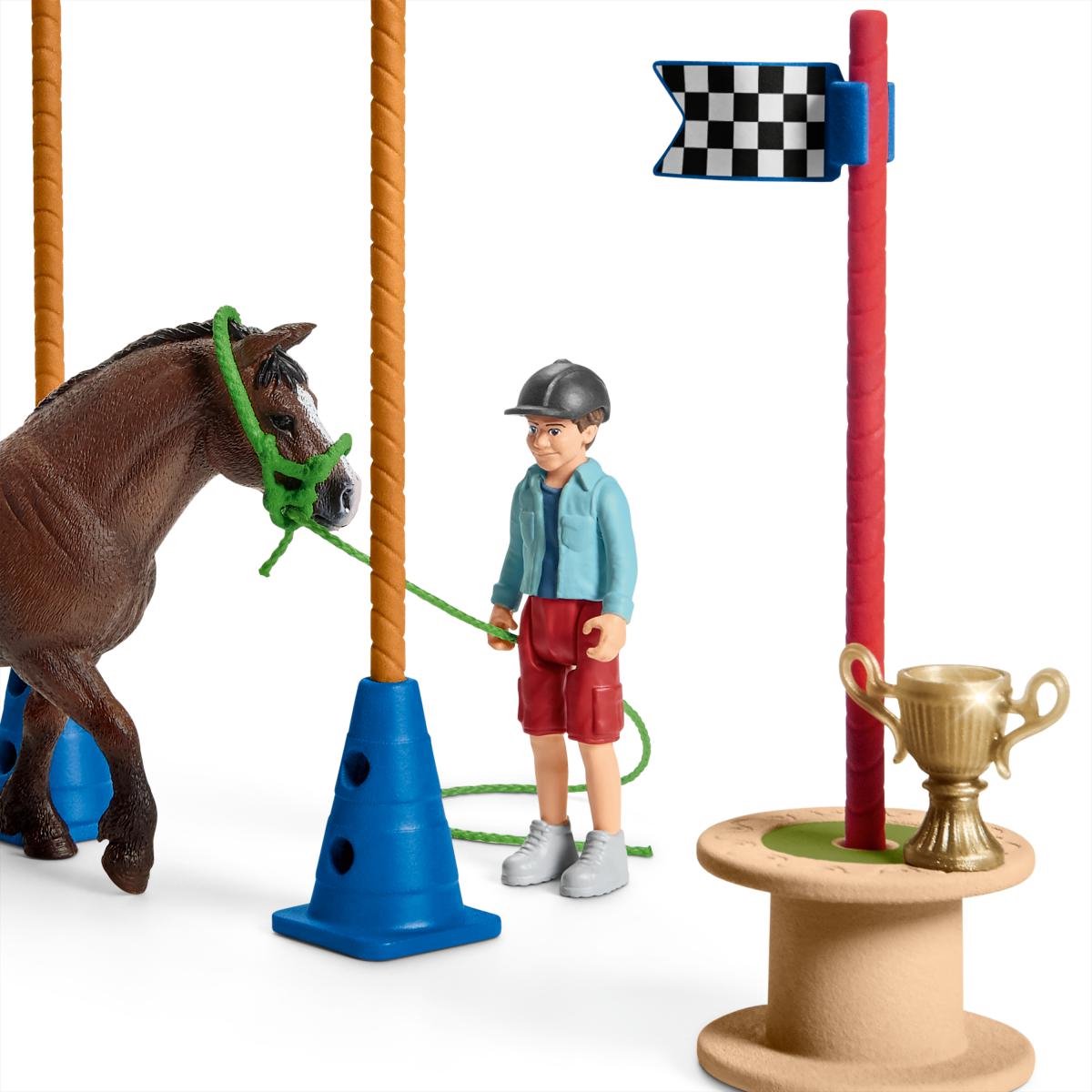 Schleich FARM WORLD - Pony agility wedstrijd - Speelfigurenset - Kinderspeelgoed voor Jongens en Meisjes - 3 tot 8 jaar — afbeelding 16