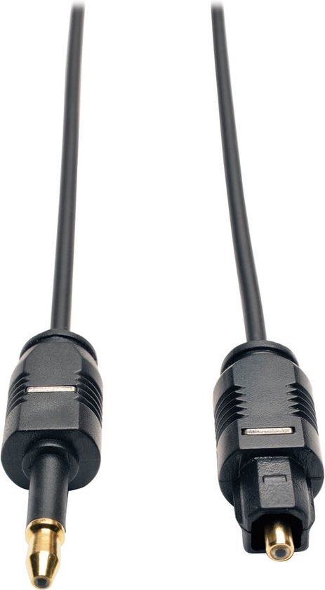 Tripp-Lite A104-02M Ultra Thin Toslink to Mini Toslink Digital Optical SPDIF Audio Cable, 2M (6.6-ft.) TrippLite