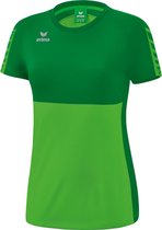 ERIMA Six Wings T-Shirt Dames Green-Smaragd Maat 34
