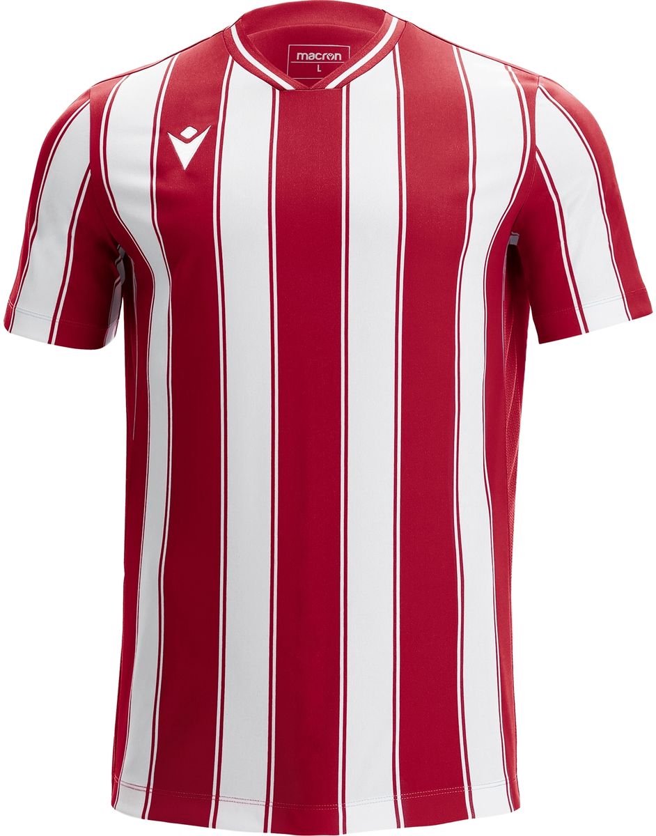 Macron Sceptrum Shirt Korte Mouw Heren - Rood / Wit | Maat: 5XL
