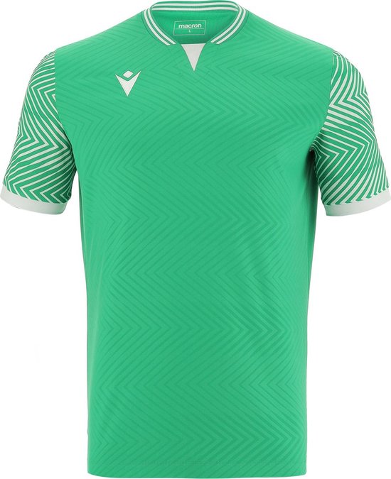 Macron Tureis Shirt Korte Mouw Heren - Groen / Wit | Maat: 3XL