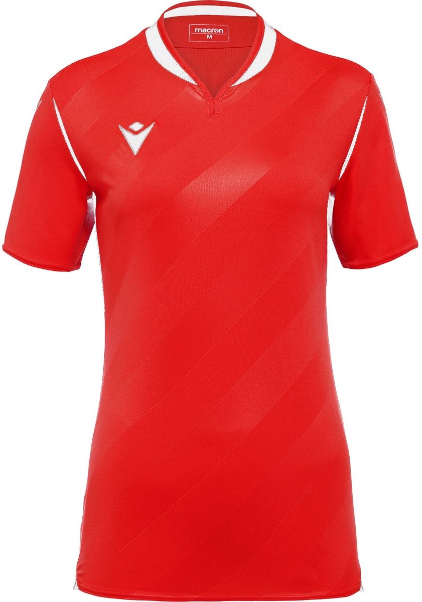 Macron Alya Shirt Korte Mouw Dames - Rood / Wit | Maat: XXL