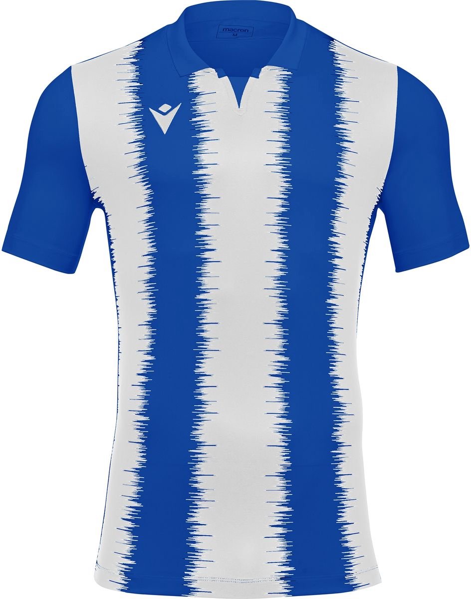 Macron Miram Shirt Korte Mouw Kinderen - Royal / Wit | Maat: 11-12 Y
