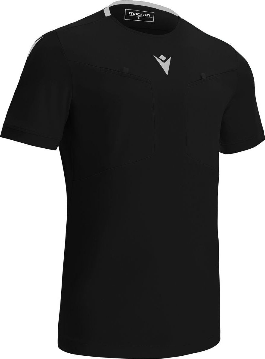 Macron Frisk Scheidsrechtersshirt Korte Mouw Heren - Zwart | Maat: M