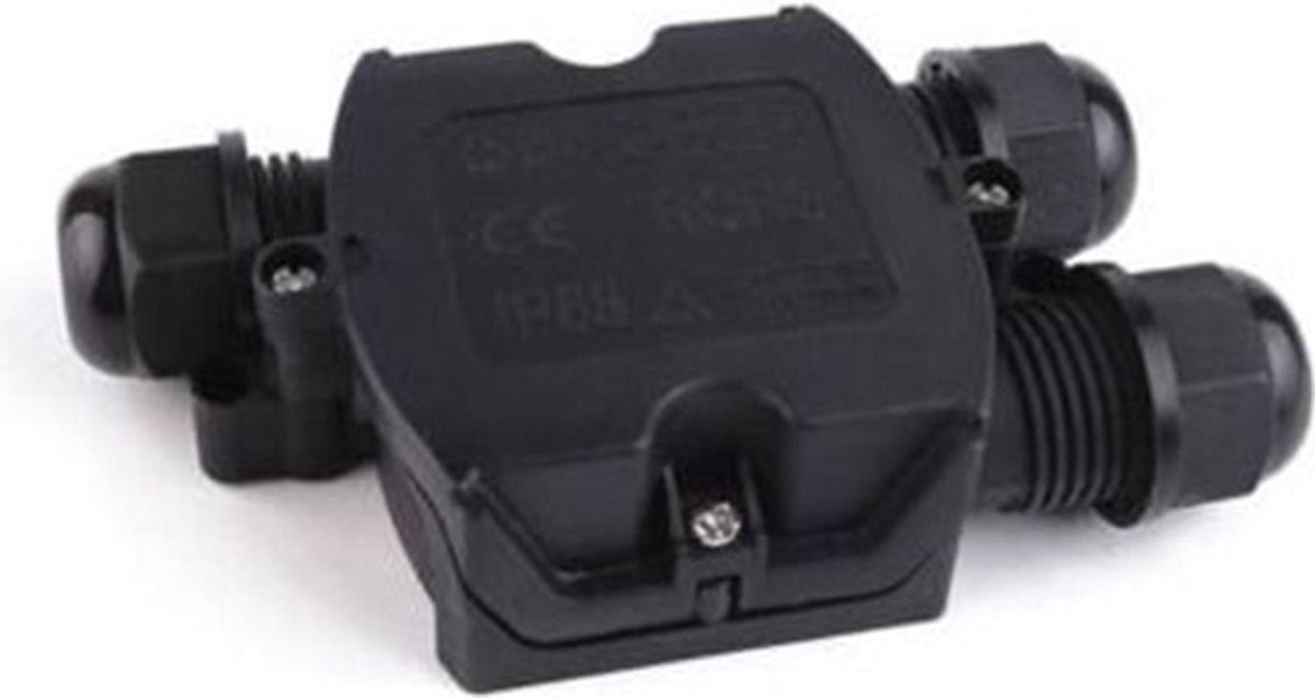 Waterdichte Connector met 1 ingang en 2 uitgangen IP68 ZWART - Polypropylène - Zwart - 1 - SILUMEN