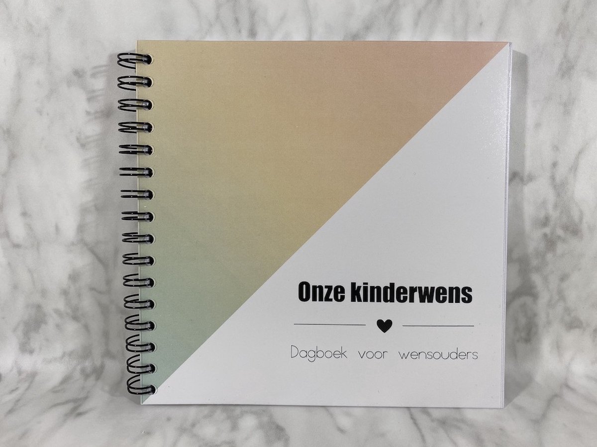 Studijoke - Invulboek ‘Onze kinderwens’ REGENBOOG + gratis fertiliteitsschrift twv €9,5
