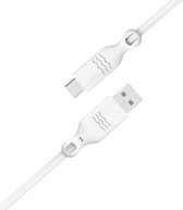Kabel Ecologisch USB naar Micro-USB 2.1A 1.2m Recyclebaar Just Green Wit