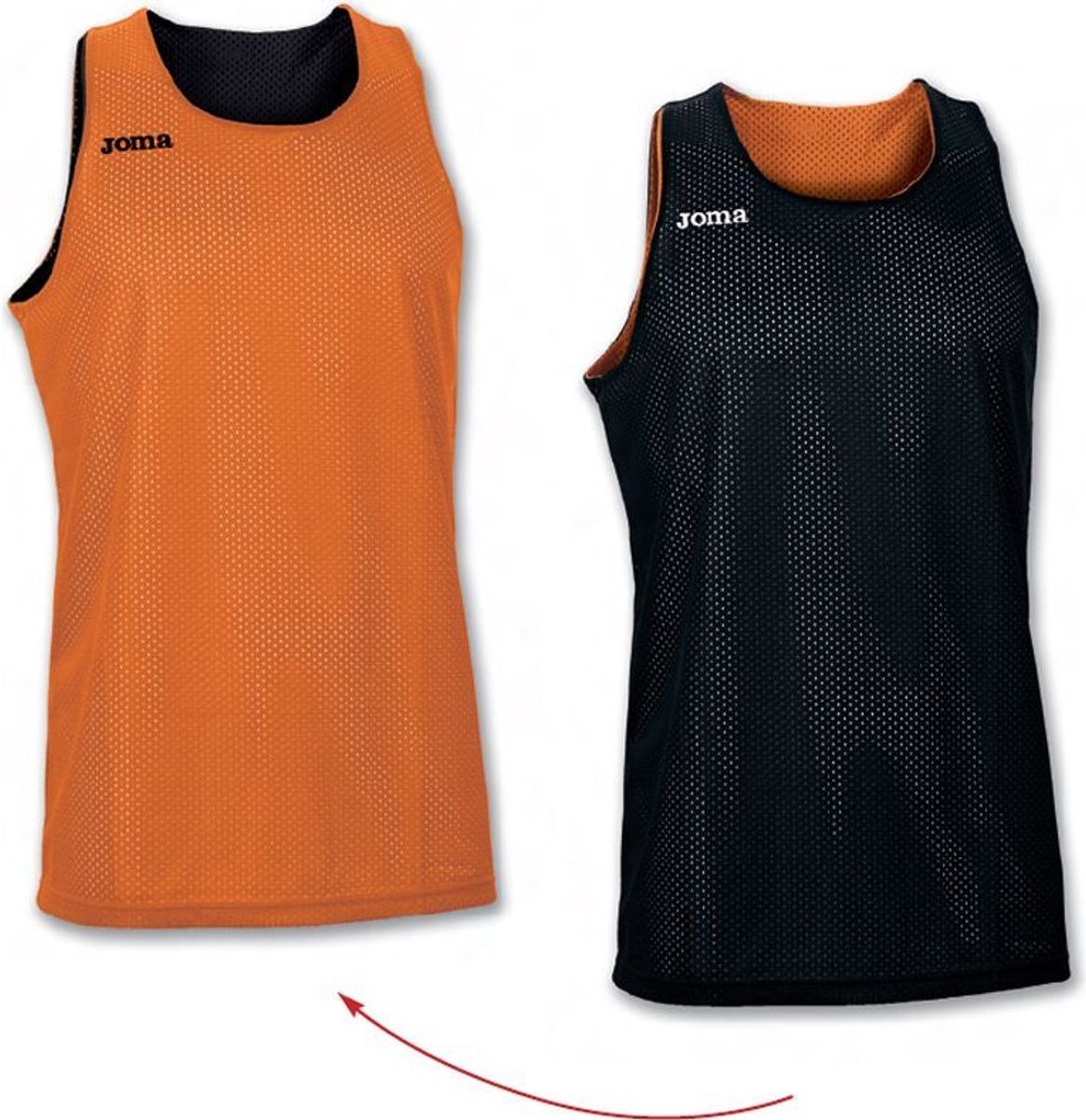 Joma Aro Reversible Shirt Heren - Oranje / Zwart | Maat: S