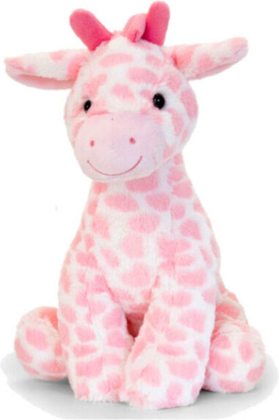 Giraffe (Roze) Pluche Knuffel 30 cm {Giraf Plush Toy | Speelgoed Knuffeldier Knuffelpop voor kinderen baby jongens meisje | Dierenknuffel Dieren Dierentuin Dier}